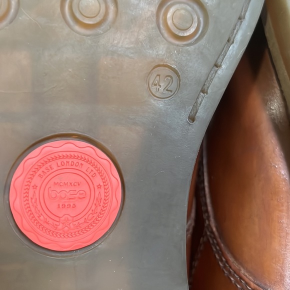 Base London Men Leather Chelsea Combat Boot Size 42 - Picture 12 of 15